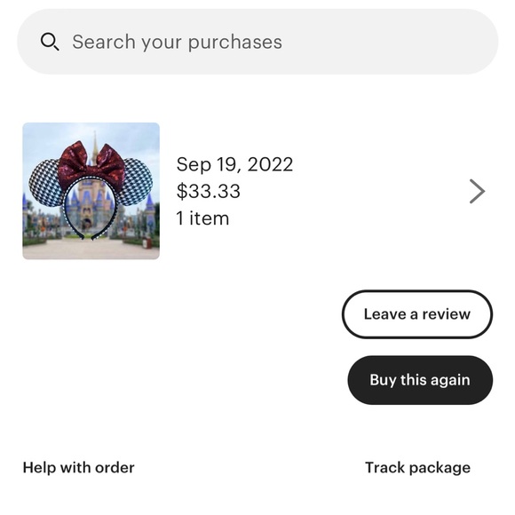 Houndstooth Mickey Ears - Picture 4 of 8